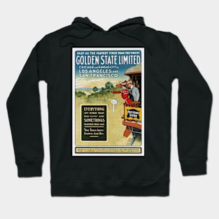 Golden State Limited American Vintage Steam Train Railway Hoodie